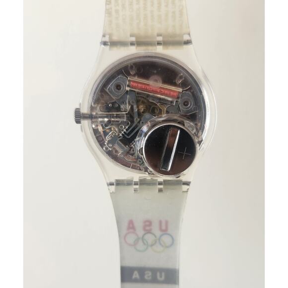 Swatch watch OLYMPIC ATHLETES USA GZ150AJ 1996 Olympic Specials New old stock - Picture 9 of 11
